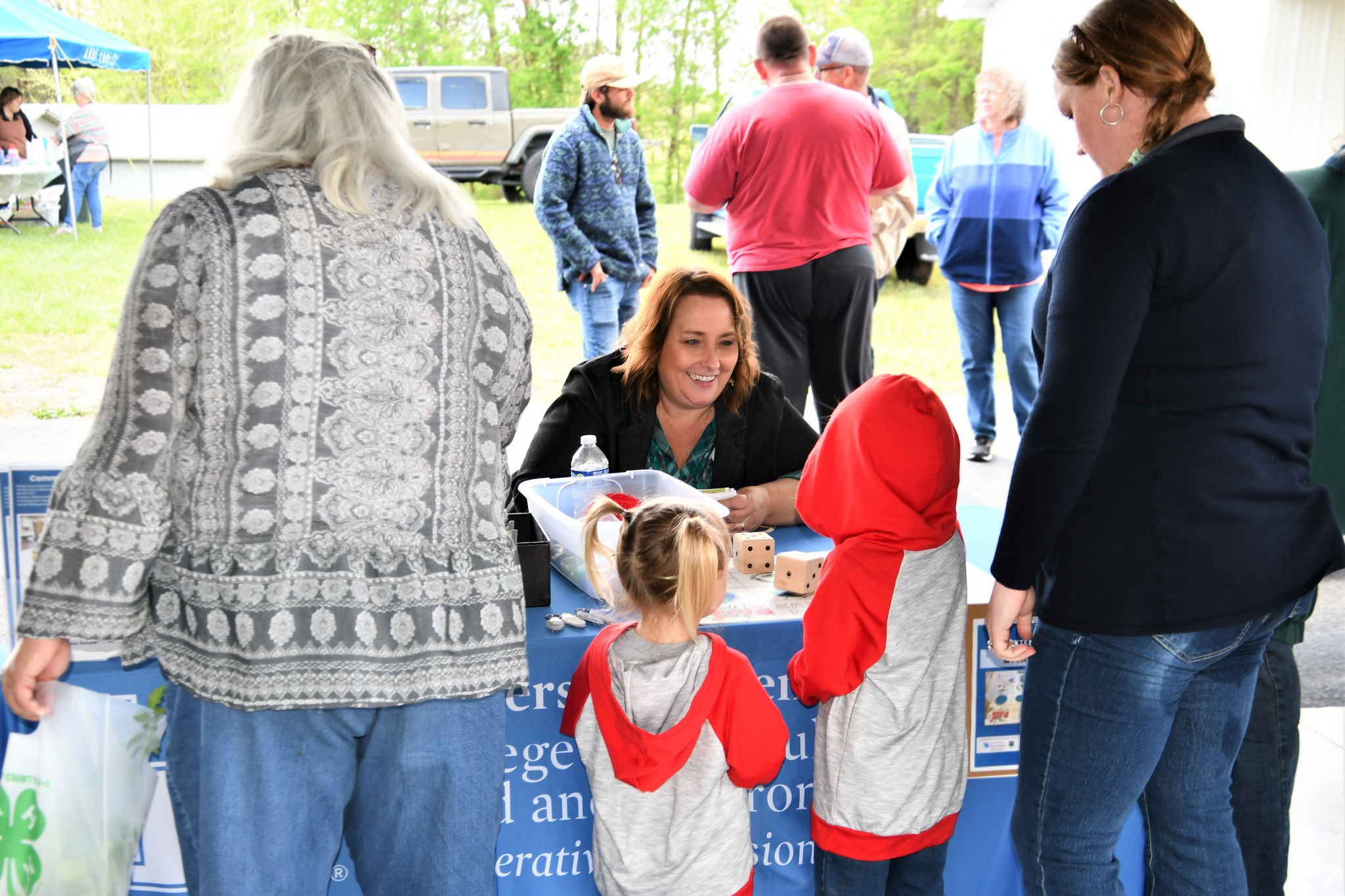 community arts event booth