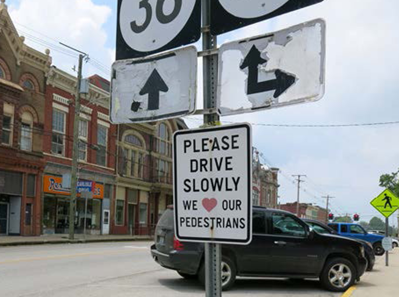 Carlisle pedestrian signage