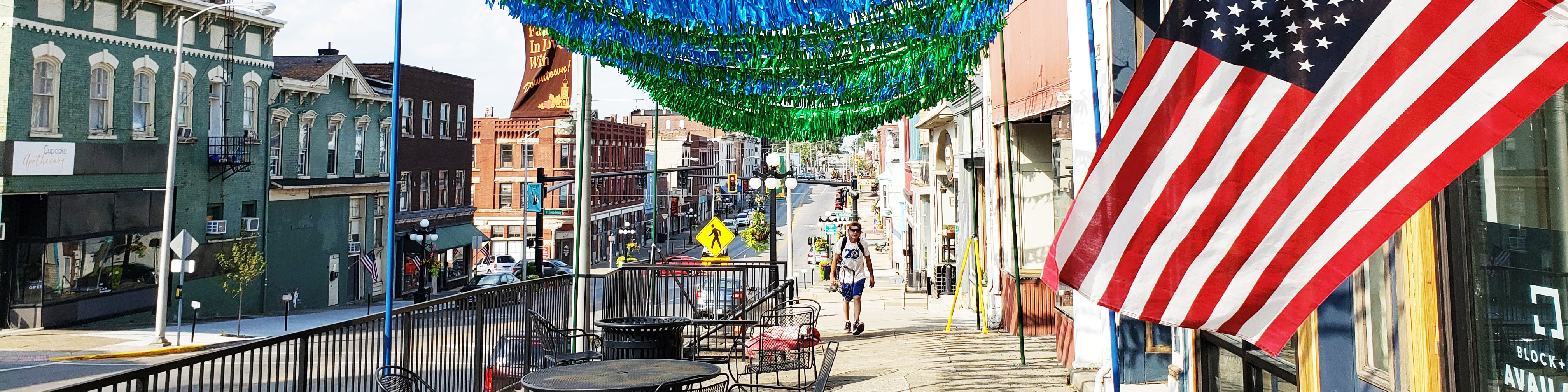 downtown Winchester streetscape banner